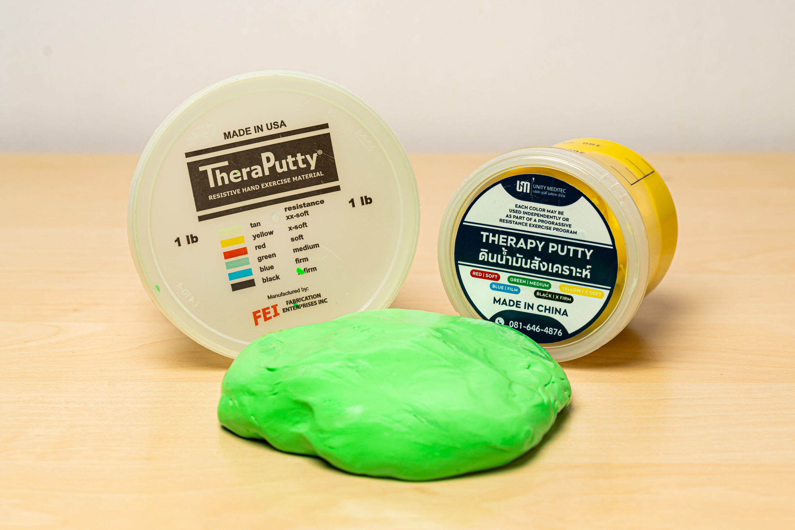 ดินน้ำมันทางการแพทย์ Therapy Putty ฝึกกำลังกล้ามเนื้อมือและนิ้ว